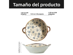 (estilo A) Cuenco Para Sopa De Cerámica Japonesa De 7,5 Pulgadas Con Asa, Adecuado Para Uso Doméstico Y En Microondas.