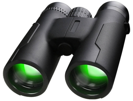 Binoculares 12X42 para Adultos Niños Binoculares Compactos Ligeros Impermeables con Lente Ba de visión Nocturna con Poca Luz-Negro YIZHOOD