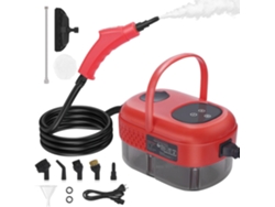 Limpiador A Vapor Con Pantalla Táctil De 2500 W, Gran Capacidad De 1000 Ml, Con 5 Boquillas Diferentes (rojo) Chrui