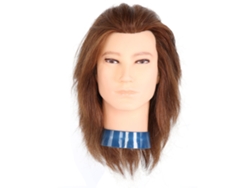 Cabeça De Boneca Com Cabelo Humano Para Prática De Estilo E Treinamento De Cabeleireiro