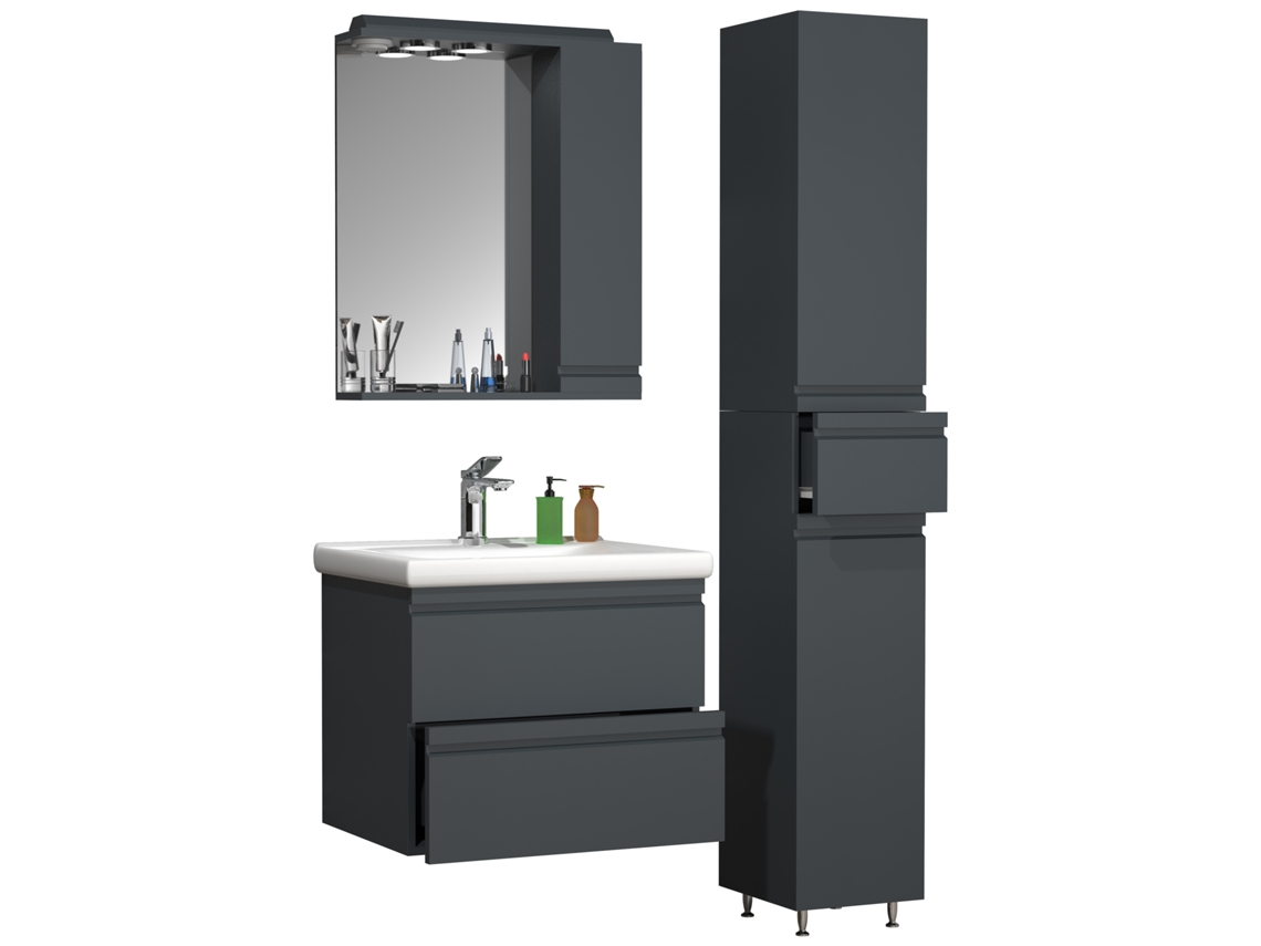 Mueble de lavabo de 4 piezas Silora L Vcm Lavabo