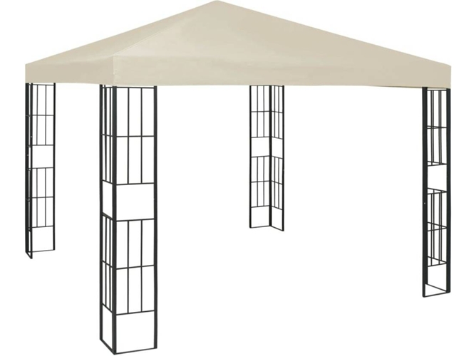vidaXL Cenador color crema 3x3 m
