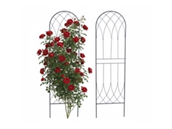 Relaxdays Treliça, Conjunto De 2, A X L: 140 X 38 Cm, Aço, Suporte Para Trepadeiras E Rosas, Jardim, Preto