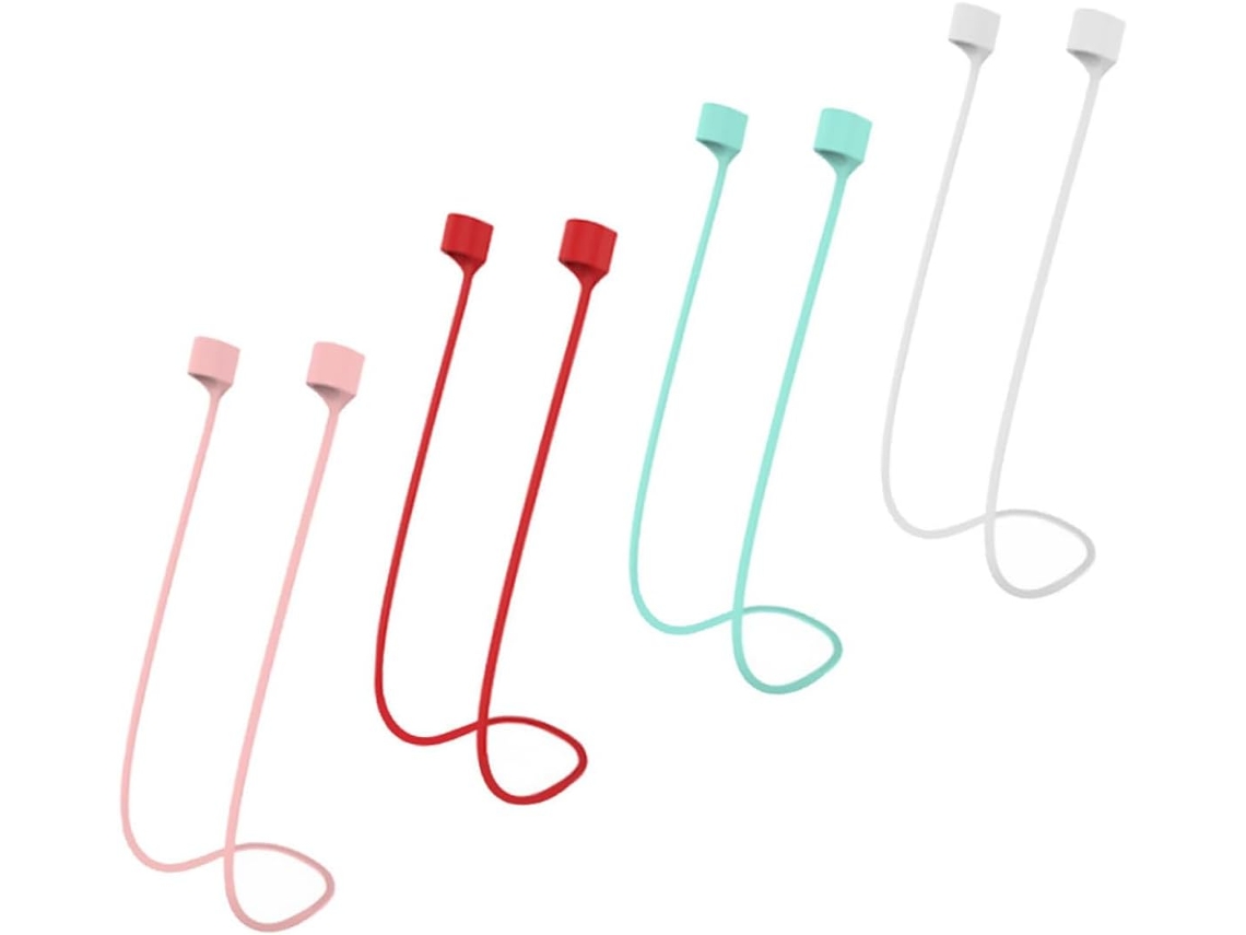 Juego de 4 correas magnéticas antipérdida para auriculares, fabricadas en silicona suave, cómoda y duradera, ideales para Gokoco