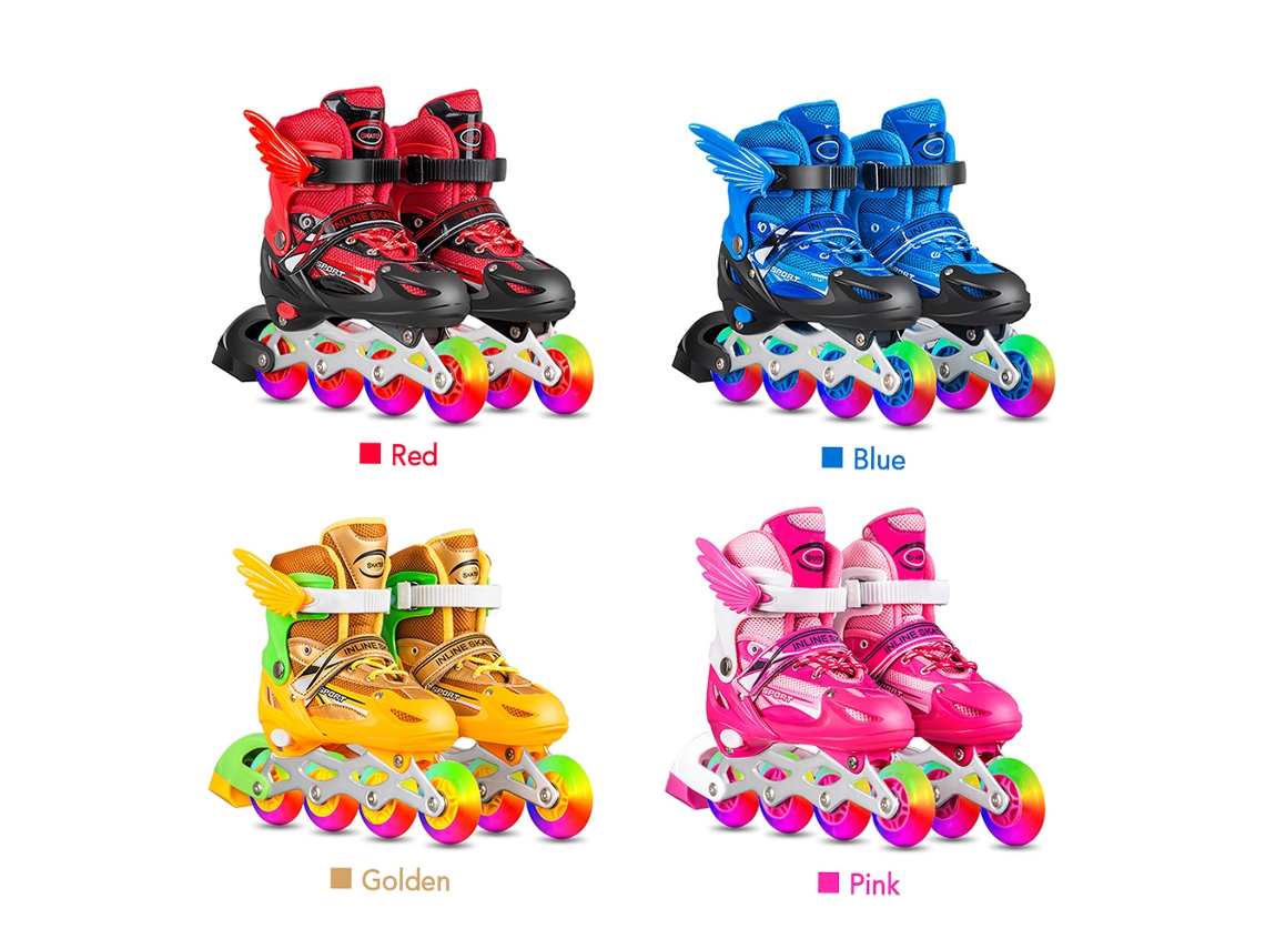 2026-patines En Línea Ajustables Con Ruedas Luminosas Para Niños Y Adultos, Fitness Interior Y Exterior