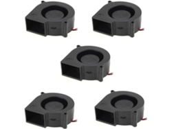 5 Ventiladores De Refrigeración Sin Escobillas De 75 Mm X 30 Mm Y 2 Pines, 12 V Cc Para Pc