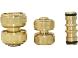 Adaptador De Conector Latón Para Jardín 5/8" 1/2" Y 3/4" Latón