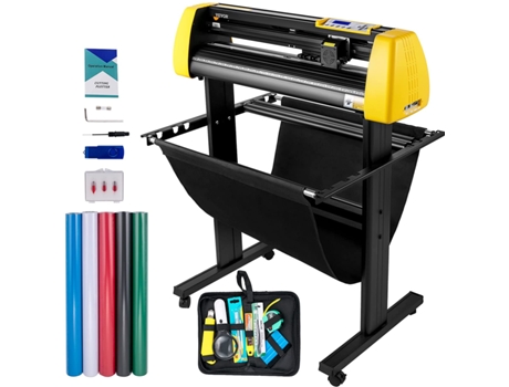 VEVOR-cortador de vinilo de 34 pulgadas/Plotter, máquina cortadora de carteles, Software, pantalla LCD de 3 cuchillas