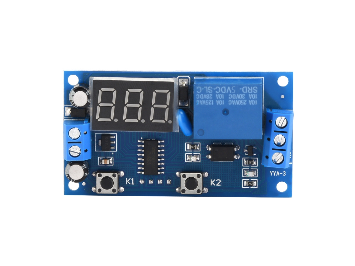Relé Temporizador De Retardo De Ciclo Ajustable Con Pantalla Led Y Control De 5 V Cc Yya-3