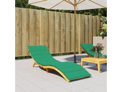 Cojín para tumbona 200x70x3 cm Tela Oxford Verde HARLANV1