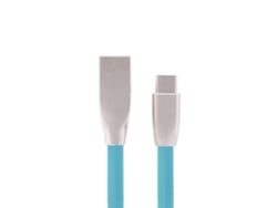Cable De Carga Rápida Y Sincronización De Datos Usb Tipo C De Alta Velocidad De Aleación De Zinc 3d Azul