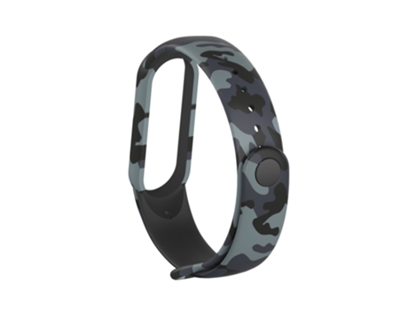 Correa TPU + PU ajustable para Xiaomi Mi Band 5 - gris/camuflaje