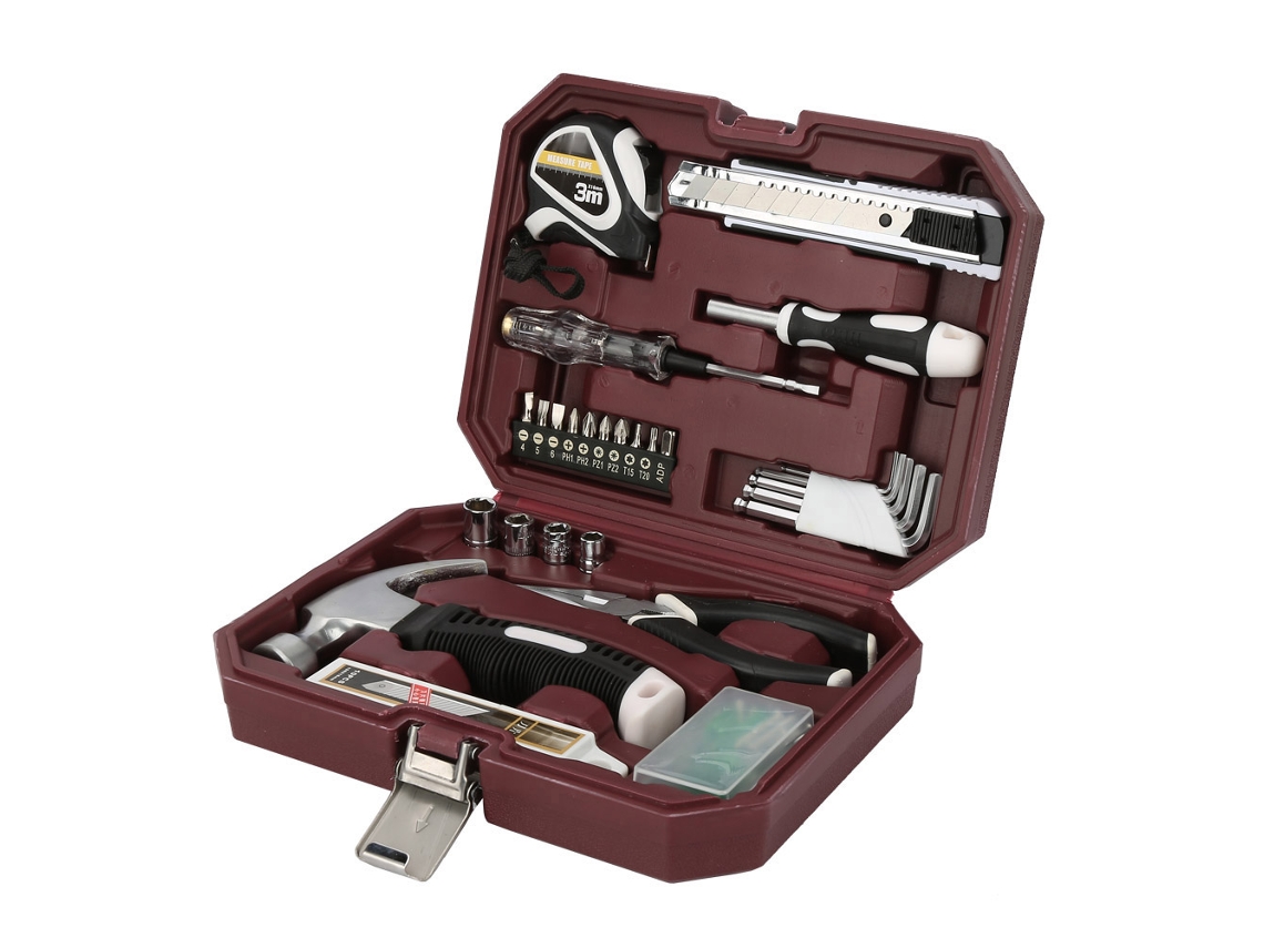 Juego De Herramientas Manuales Para Bricolaje, Para Reparaciones Y Mantenimiento Del Hogar 105066