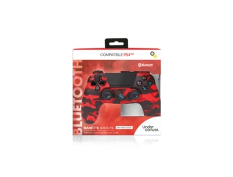 Mando Inalámbrico UNDERCONTROL 1654 Compatible con Ps4 Rojo