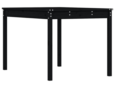 Mesa De Jardín VIDAXL Negro Madera (121x82.5x76 cm)
