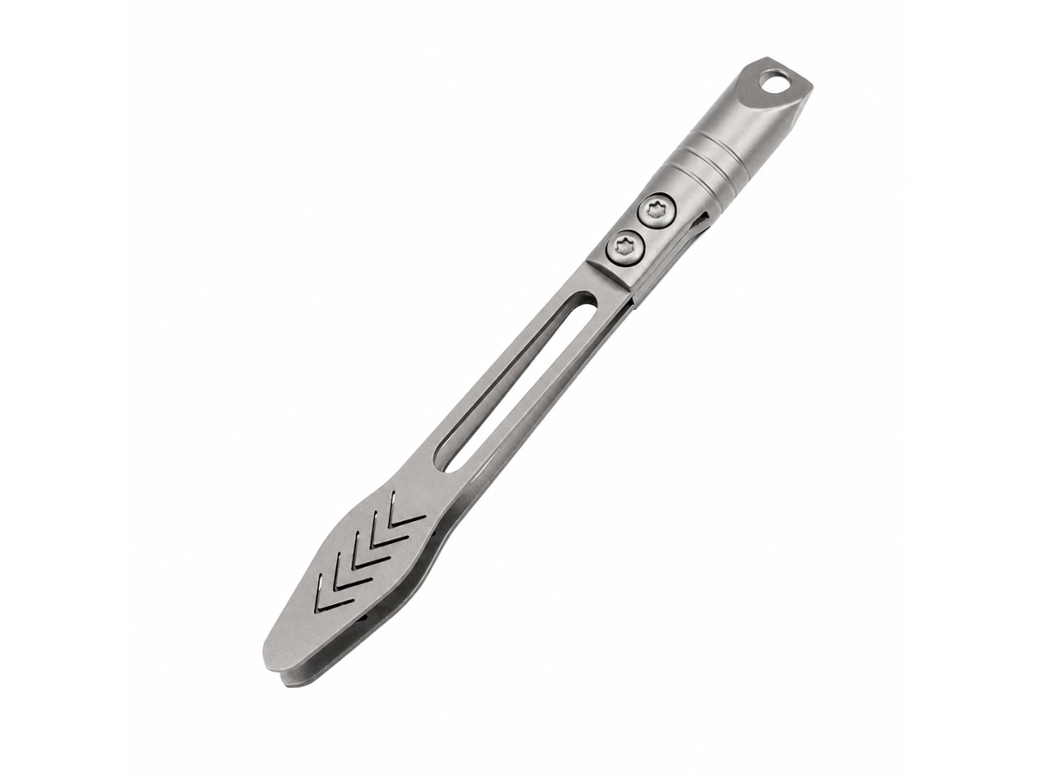 Pinzas Polski Titanio Gris 79 X 8 X 4 Mm 1 Unidad Mini Edc Ultraligeras Con Orificio Para Llavero Para Viaje Y Camping