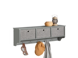 Percha SOBUY (100 x 20 x 31 cm - MDF - Gris)