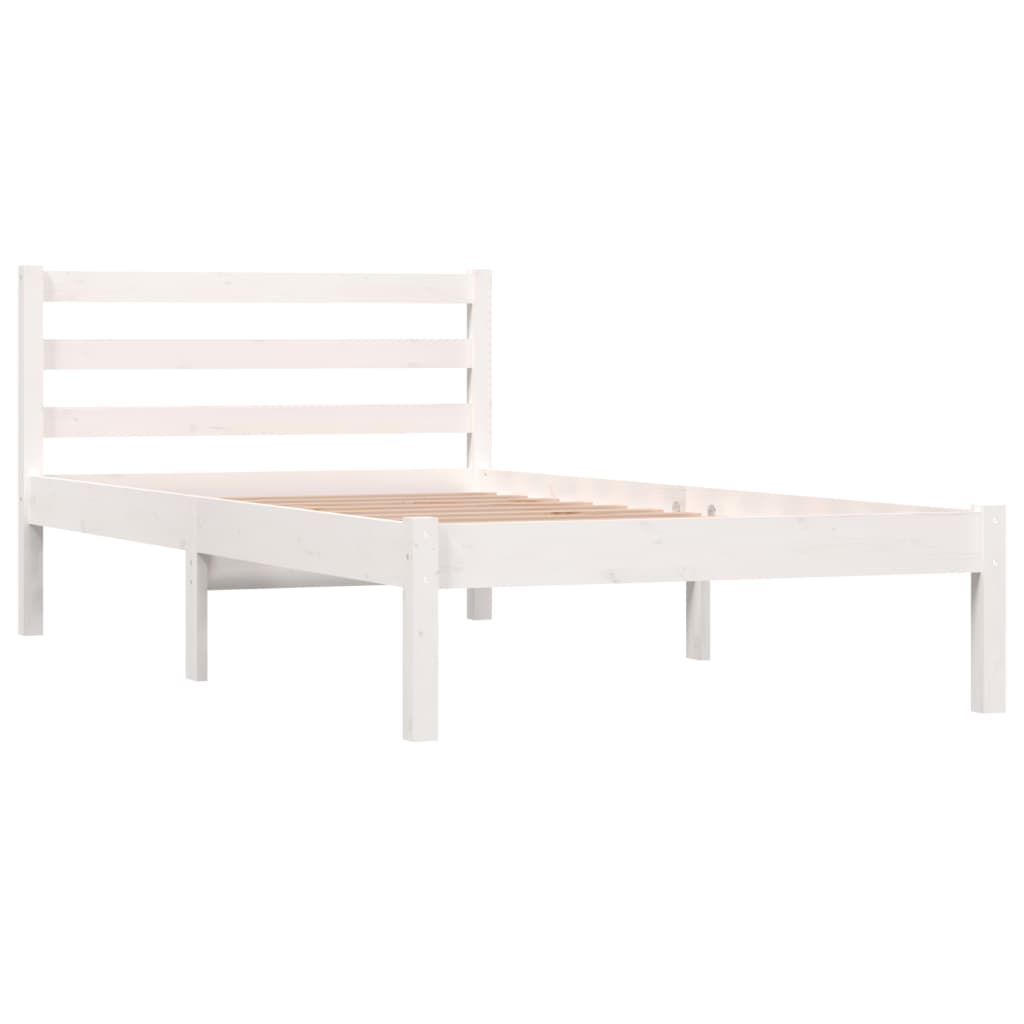 Cama VIDAXL Blanco Madera (Compatible con Colchón: 195.5 x 95.5 x 69.5 cm)
