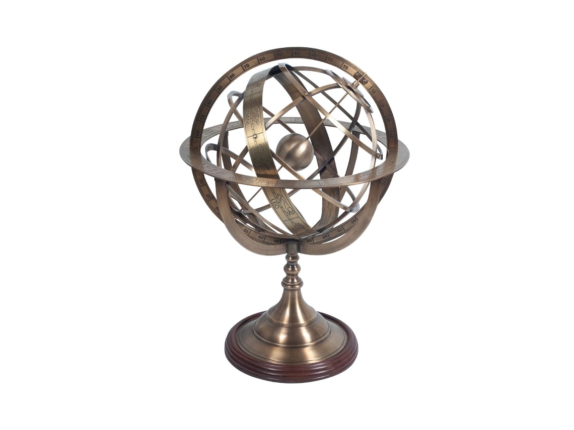 Clásica Esfera Armillary Decoración Náutico Colección World Map Signes Grimalt BY SIGRIS