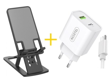 Pack Cargador Office ACCETEL A1 Negro