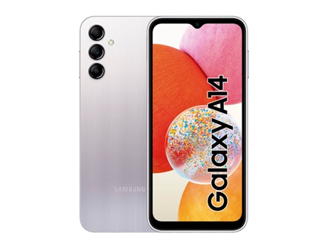 Smartphone SAMSUNG Galaxy A14 4G (6.6'' - 4 GB - 64 GB - Plata)
