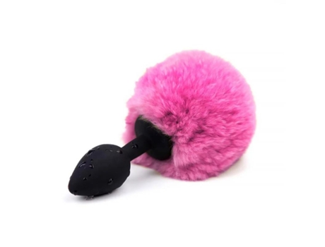 Plug Anal Con Pompón Rosa Talla S AFTERDARK
