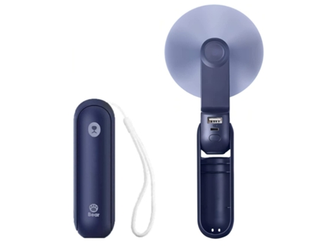 Ventilador de Mano Portátil ENZON 14-21 Horas Ventilador Por USB Azul