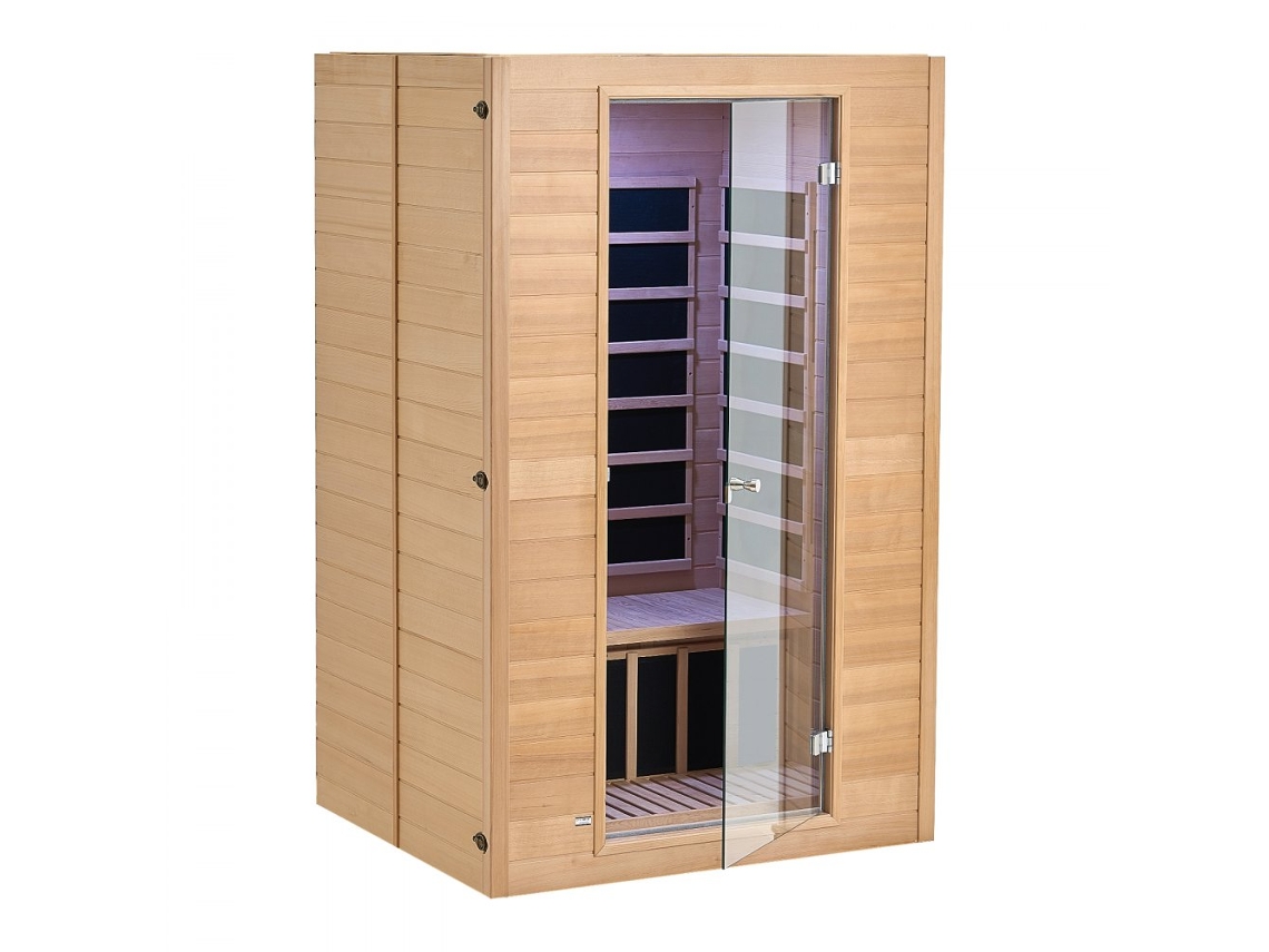 Cabina Infrarroja Tekmaquinas Hemlock 1800W para 2 Personas de Fácil Montaje
