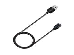 Cargador USB de 1 m para Garmin Venu 3s, color negro
