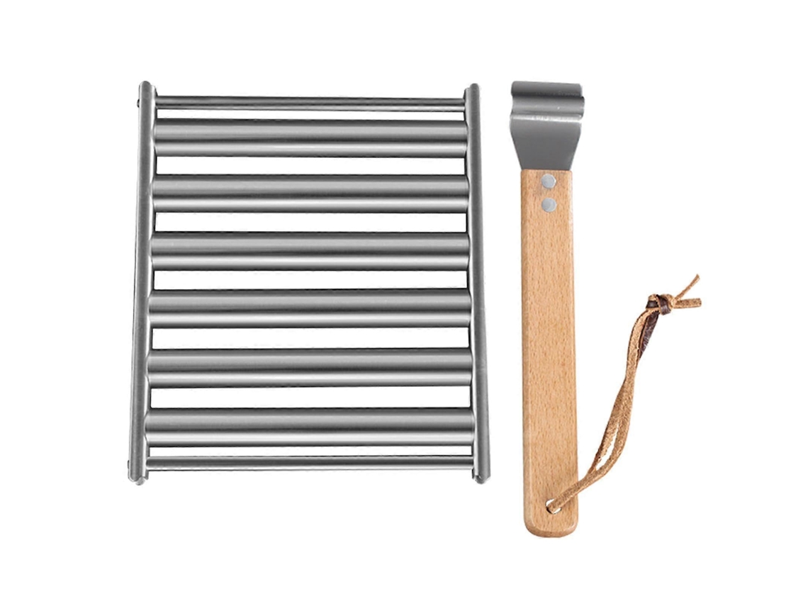 Parrilla Para Salchichas De Acero Inoxidable, Parrilla Práctica Para Enrollar Salchichas, Ideal Para Uso Interno Y Externo. Ref. 6083 Rosewell