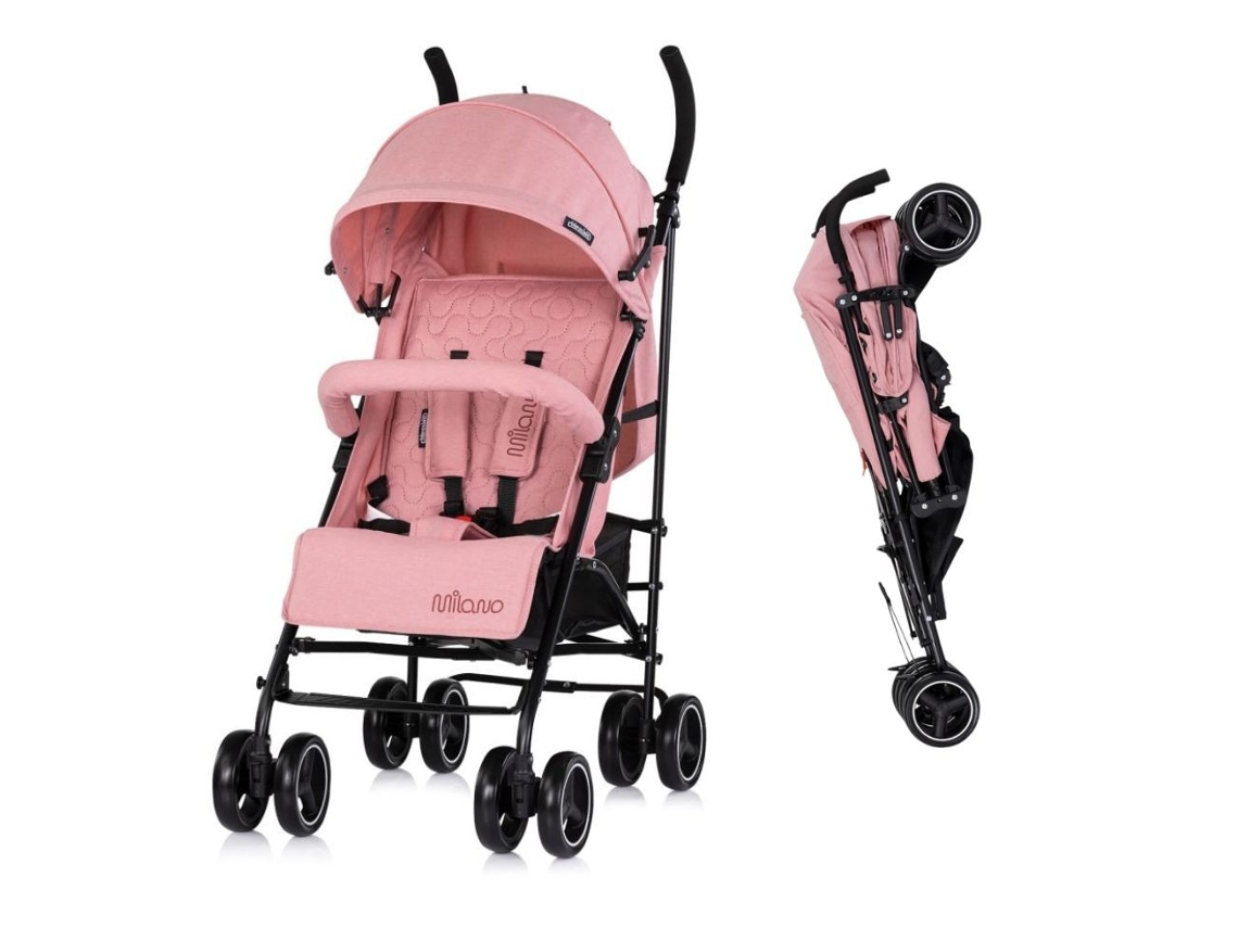 Silla De Paseo Ligera Milano Hasta 22 Kg De Chipolino - Powder Pink