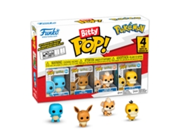 Blister 4 Bitty Pop Pokémon Squirtle Figuras Funko