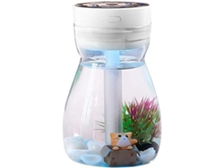 Humidificador De Niebla Adorable Con Luz Led Usb Para Oficina Y Dormitorio, Purificador De Aire Blanco, 380 Ml