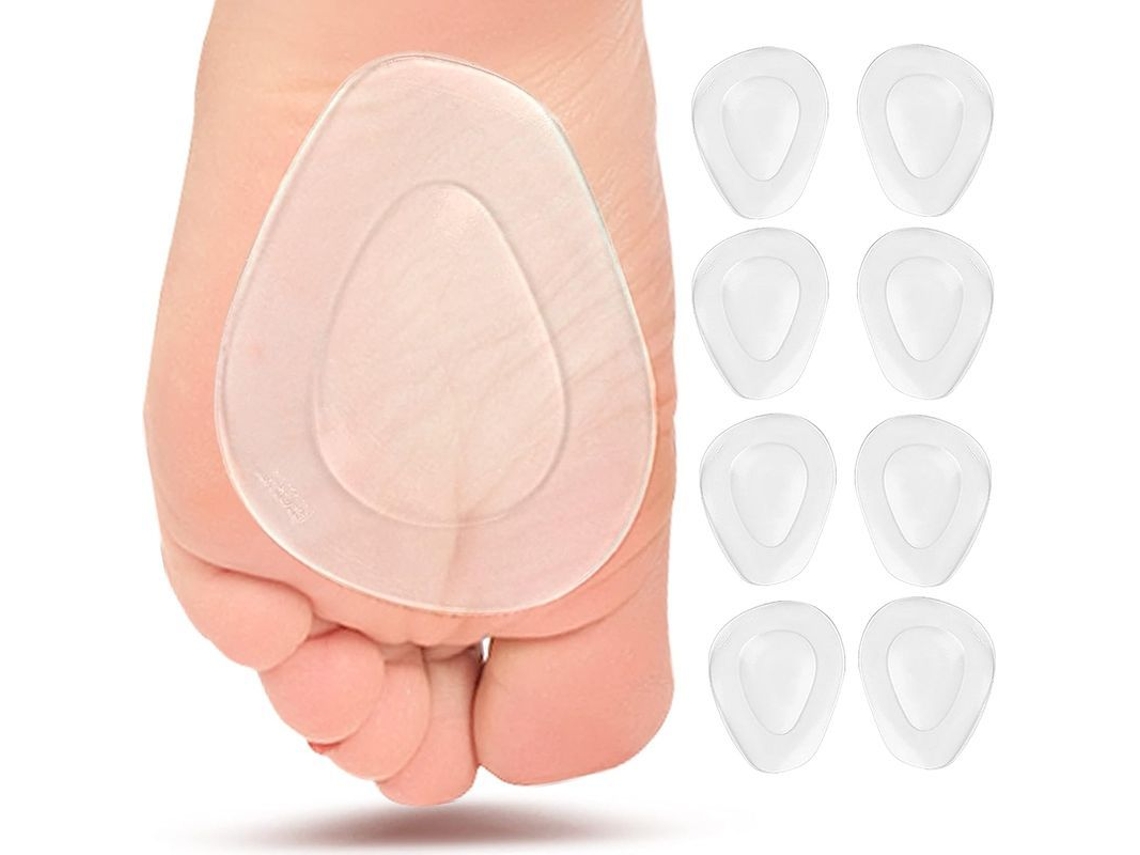 Almohadillas Metatarsianas, 8 Unidades, Para Mujeres Y Hombres, Alivio Del Dolor, Plantilla De Gel Suave.