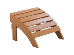 Reposapiés BELIANI Adirondack de Madera plástica Madera clara 50x43x34