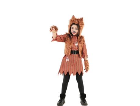 Disfraz de Niña EUROCARNAVALES Lobo con Guantes (10-12 años)