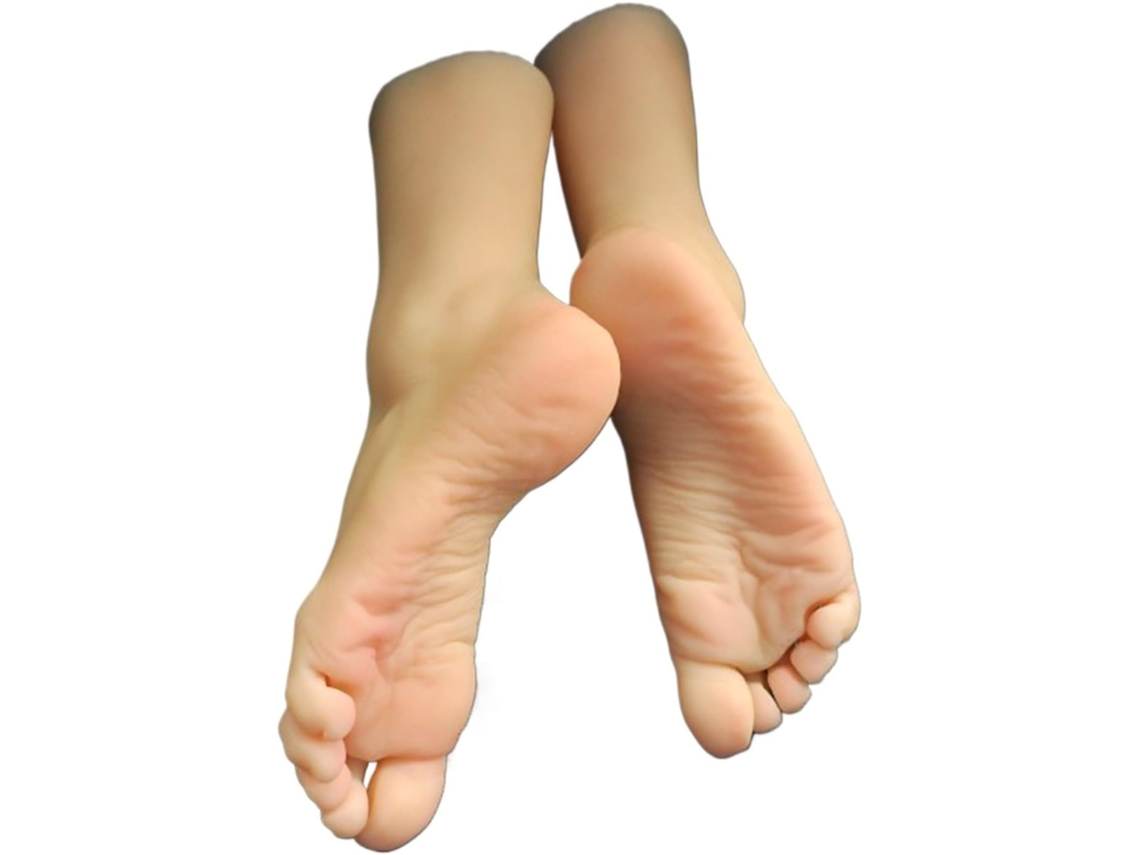 Medias De Maniquí De Silicona Para Mujer, Modelo De Pie, Arrugas, Dedos, Uñas Postizas, Escala 1:1, 3815 (trigo)