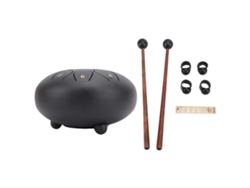2026-tambor De Lengua 8 Notas C Tono Acero Inoxidable Instrumento Percusión Musical Para Educación Musical Meditación Negro 6 Pulgadas