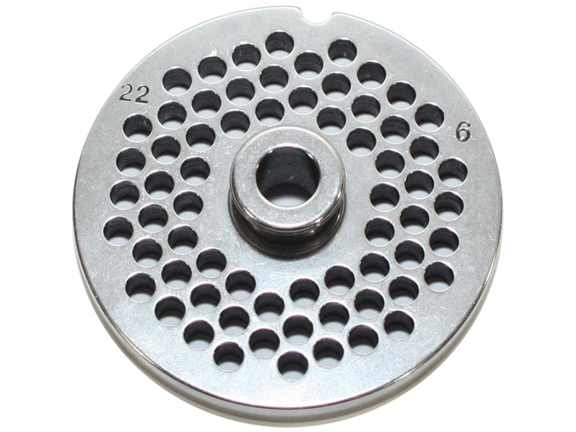 Discos de Picadora de Carne REBER N°22 (Acero Inoxidable - 6 mm - 4714 A/6)