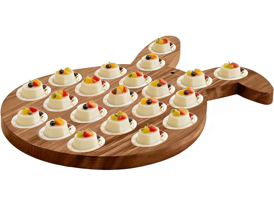 Bandeja Para Ovos Recheados De Páscoa Com 21 Cavidades Em Formato De Coelho, Prato Para Doces Com Design Festivo,
