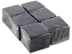 Servilletas de Papel HOSTELNOVO Negro (600 unidades - 10 x 10 cm)