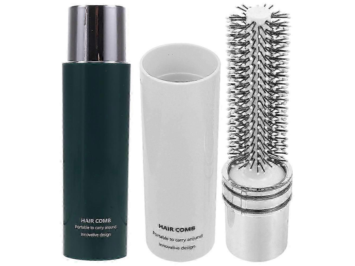 Juego de 2 peines rizadores portátiles y cepillos de viaje, ideales para secar el cabello con secador. Rosewell