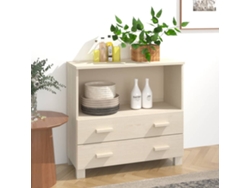 Lovely Home Aparador Hamar 85X35X80 Cm Pino Macizo Marrón-Miel