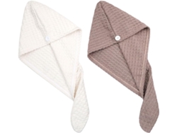 Lot De 2 Bonnets De Séchage Cheveux Souples En Microfibre Ultra, Absorbante