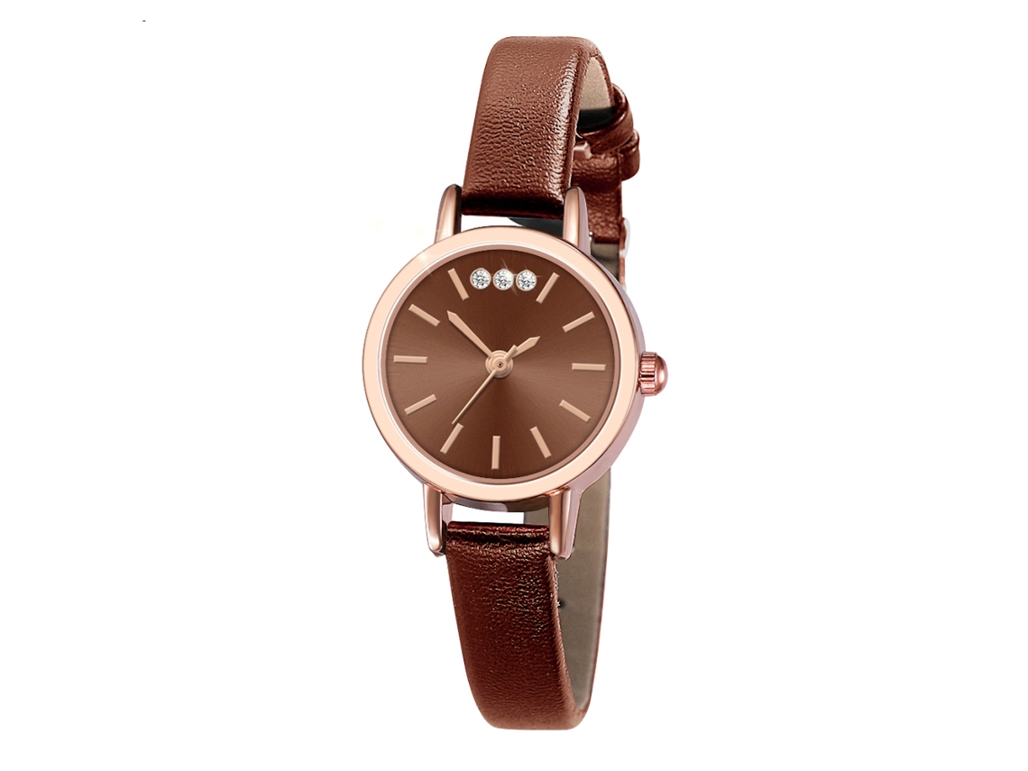 Reloj De Pulsera De Cuarzo Para Hombre/mujer, Ideal Para Parejas, Con Correa De Poliuretano Y Estilo Café De Moda.