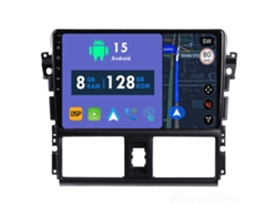 Coche Radio Android Auto Autoradio 8GB RAM 128G ROM CarPlay Navegación GPS Pantalla Táctil RoverOne para Toyota Vios XP150 2013 - 2020 