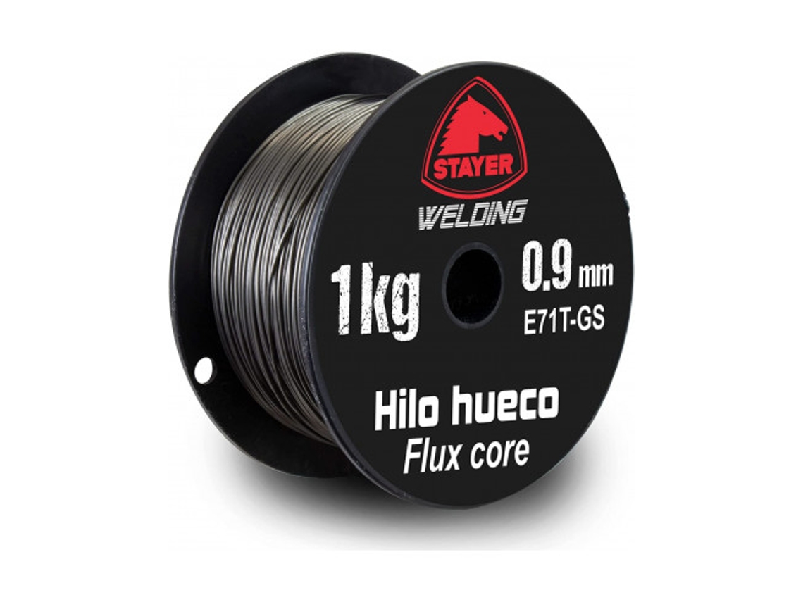 Bobina Flux Core 0.9 Mm 1Kg Hilo Hueco para Soldadura Mig STAYER