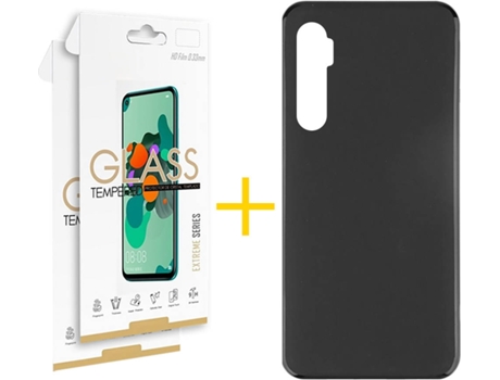 Kit Funda + 2 Protectores de Pantalla Xiaomi Redmi Note 10 Lite SKYHE Liso (Negro)
