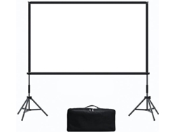Pantalla De Proyección 4k Hd, Soporte Plegable, Apta Para Uso Interior Y Exterior, 100 X 120 Pulgadas.