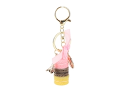 Lindo Llavero Colgante De Torre Eiffel De Pasta Rosa Colorida Para Bolso, Coche Y Mochila - Regalo